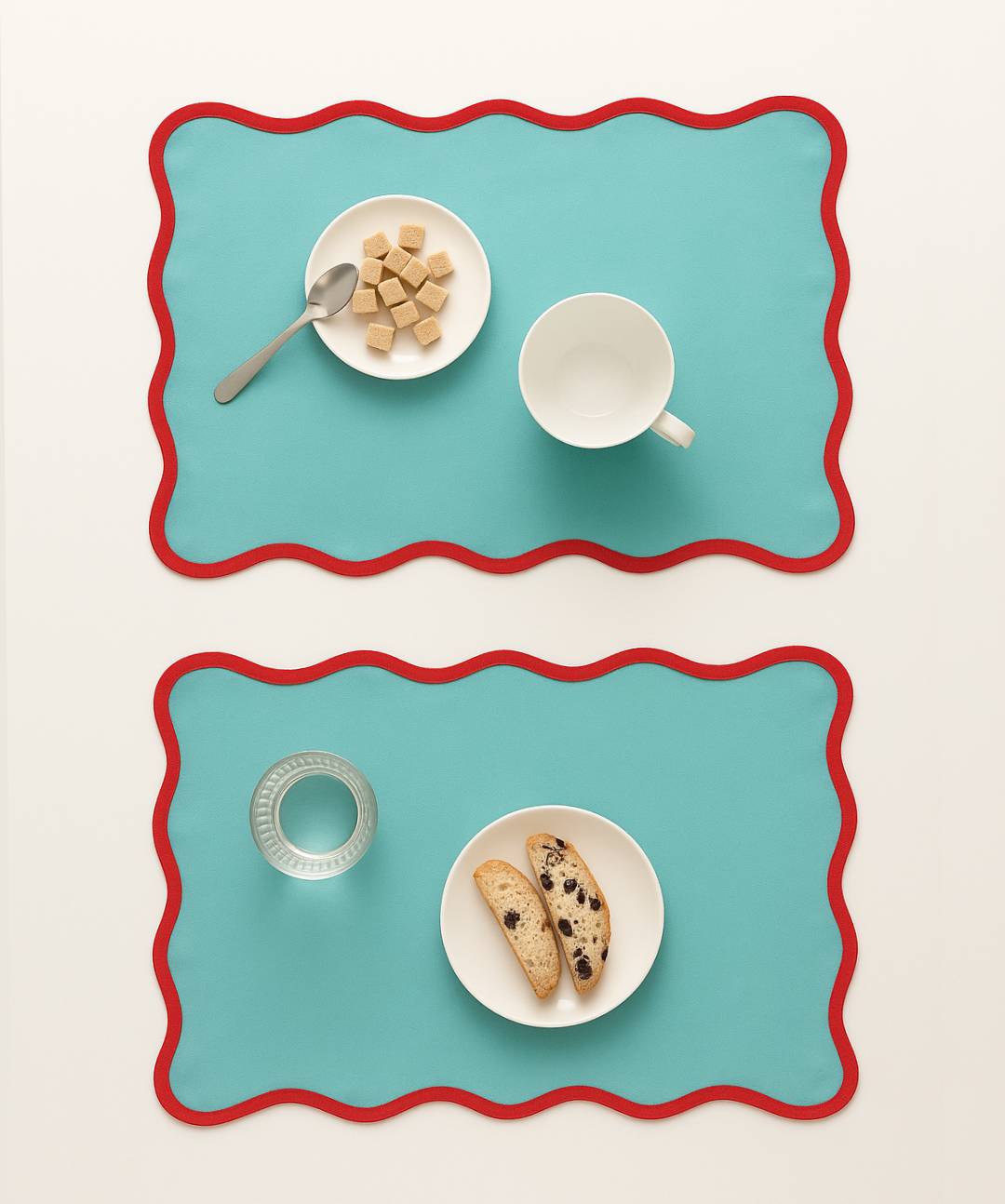 Fine Waves Napkin Set [Green]
