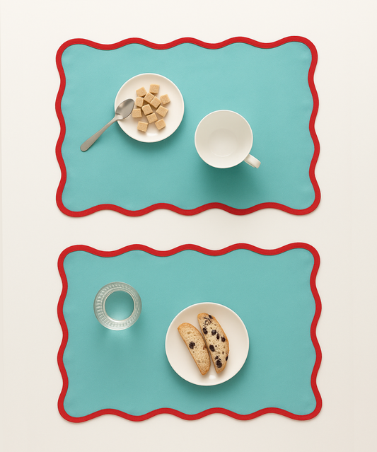 Fine Waves Napkin Set [Green]